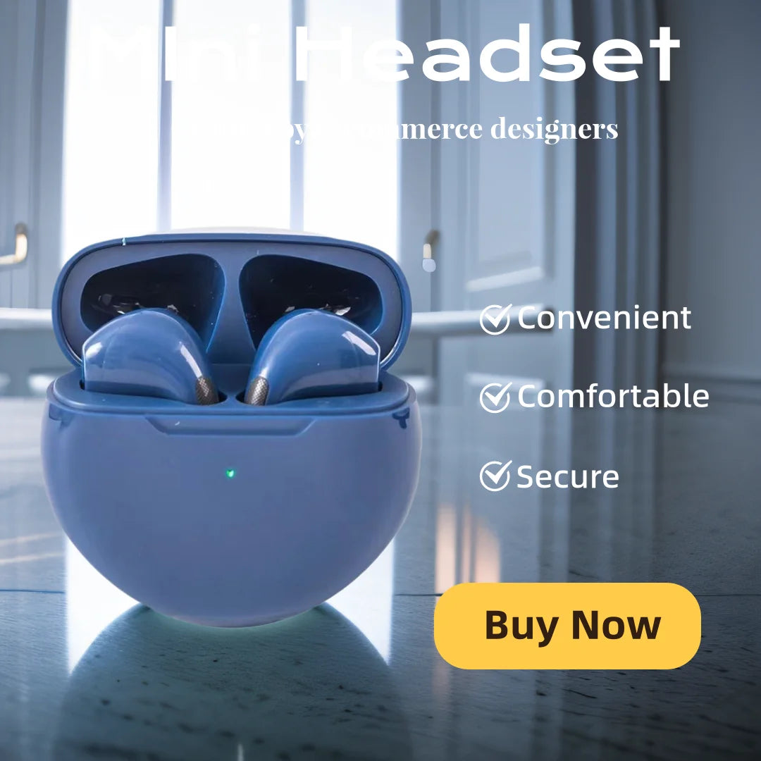 TWS Bluetooth Earphones Wireless Bluetooth Headset Noise Cancelling Earbuds with Mic Wireless Headphones